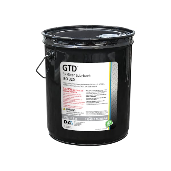 D-A Lubricant Co D-A GTD Gear Oil ISO 320 - 35 Lb Metal Pail 13349LB - main
